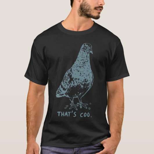 レトロ鳩鳥That39S Coo Tシャツ (正面)
