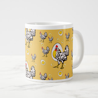 レトロ鶏 ジャンボコーヒーマグカップ