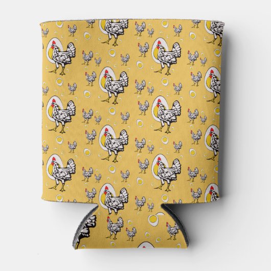 レトロ鶏 缶クーラー (正面)