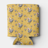 レトロ鶏 缶クーラー (裏面)