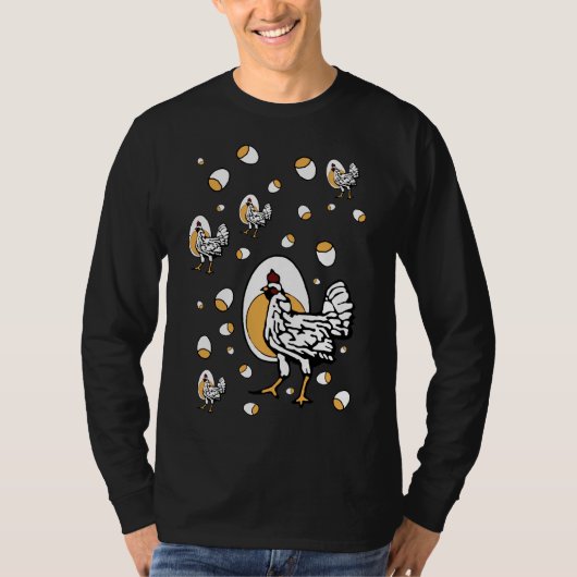 レトロ鶏 Tシャツ (正面)