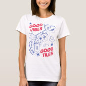 レトロ麻雀グッドバイブス Tシャツ (正面)