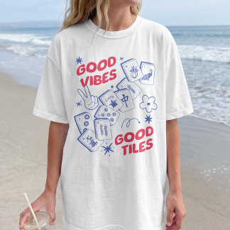 レトロ麻雀グッドバイブス Tシャツ