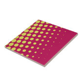 レトロ黄色の点 タイル (側面)