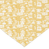 レトロ黄色または任意の色の電話パターン テーブルクロス (アングル)