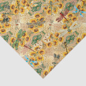  レトロ黄色ヒマ数々のワリ色トンボ 薄葉紙 (詳細)