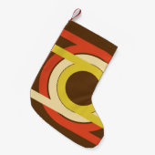 レトロ黄金比インスパイアデザイン スモールクリスマスストッキング (正面 (吊り時))