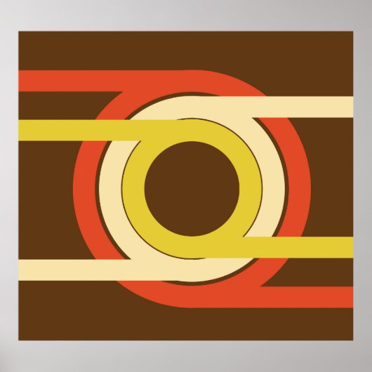 レトロ黄金比インスパイアデザイン ポスター (正面)