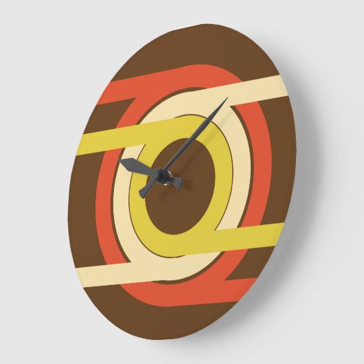 レトロ黄金比インスパイアデザイン ラージ壁時計 (傾斜)