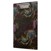 レトロ黒原子抽象芸術 クリップボード (左)