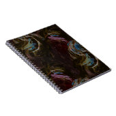 レトロ黒原子抽象芸術 ノートブック (右側)