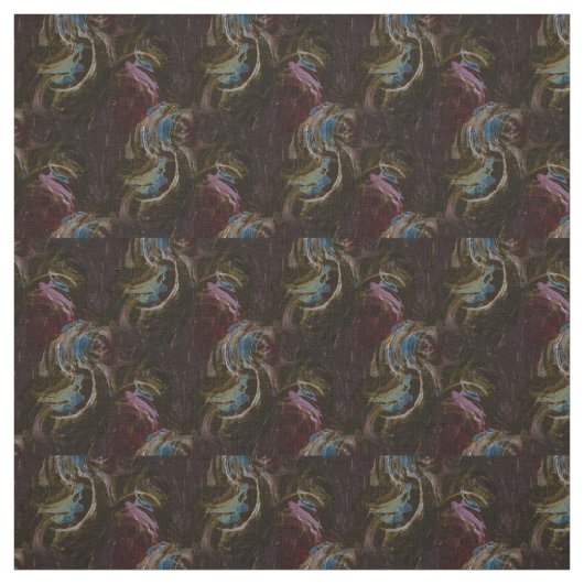 レトロ黒原子抽象芸術 ファブリック (見本)