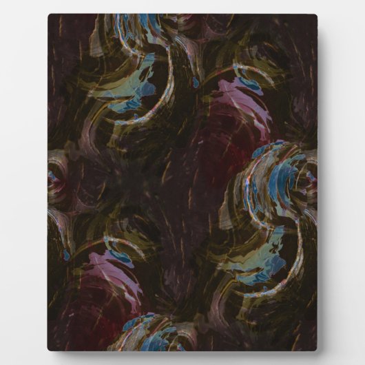 レトロ黒原子抽象芸術 フォトプラーク (正面)