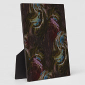 レトロ黒原子抽象芸術 フォトプラーク (側面)