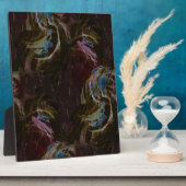 レトロ黒原子抽象芸術 フォトプラーク (側面)