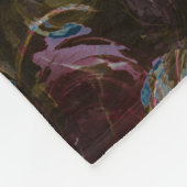 レトロ黒原子抽象芸術 フリースブランケット (角)