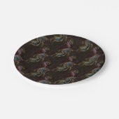 レトロ黒原子抽象芸術 ペーパープレート (アングル)