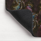 レトロ黒原子抽象芸術 マウスパッド (コーナー)