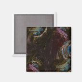 レトロ黒原子抽象芸術 マグネット (正面/裏面)