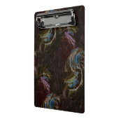 レトロ黒原子抽象芸術 ミニクリップボード (アングル2)