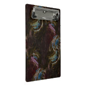 レトロ黒原子抽象芸術 ミニクリップボード (アングル)