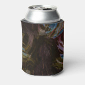 レトロ黒原子抽象芸術 缶クーラー (缶裏面)