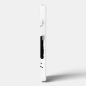 レトロ黒猫おもしろいライムグリーン髭 Case-Mate iPhoneケース (裏面 / 左)