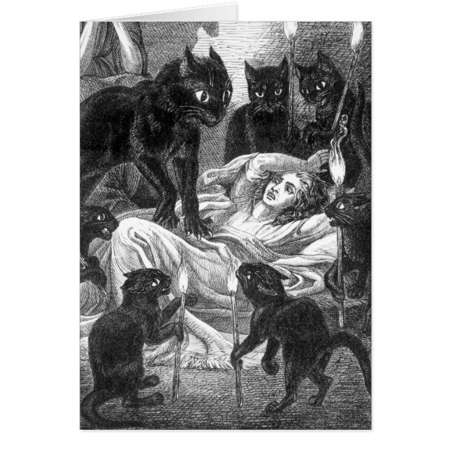 レトロ黒猫パーティースケッチ (正面)