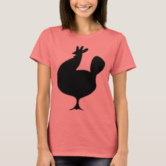 レトロ黒鶏 Tシャツ