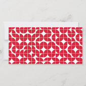 レトロ1の写真とホワイトスクリプトクリスマスグリーティング シーズンカード (裏面)