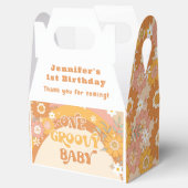 レトロ1グルービーベビー誕生日 フェイバーボックス (オープン)