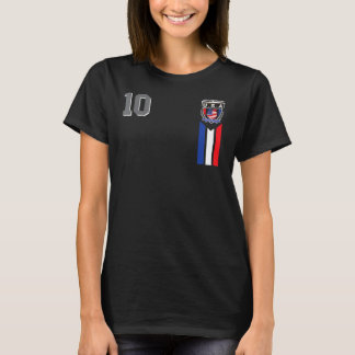 レトロ10アメリカンフットボールUSAサッカーUSAファン Tシャツ