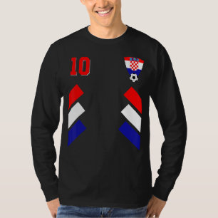 レトロ10クロアチアサッカークロアチアサッカークロアチアF Tシャツ