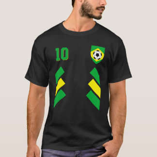 レトロ10ブラジルサッカーブラジルFl Tシャツ