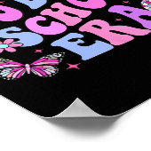 レトロ100日目の学校先生Kid 100日 ポスター (角)