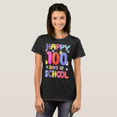 レトロ100th Day of School先生キッズチャイルドハップ Tシャツ (正面フル)