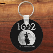 レトロ1692彼ら恋しく思は一つの魔女サレム1692ハロー キーホルダー (正面)