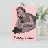 レトロ16th誕生日パーティー 招待状 (スタンド正面)