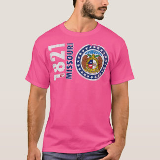 レトロ1821ミズーリ州旗 Tシャツ