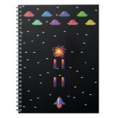 レトロ1908sビデオゲームのアーケード ノートブック (正面)