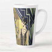 レトロ1920年のダンサーズ黒金ゴールド カフェラテマグ (右)