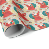 レトロ1930のヴィンテージクリスマスサンタクロース ラッピングペーパー (ロールコーナー)