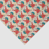 レトロ1930のヴィンテージクリスマスサンタクロース 薄葉紙 (詳細)