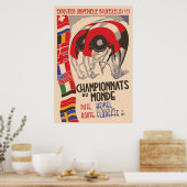 レトロ1930sアートデコデザインサイクリング ポスター (キッチン)