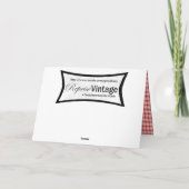 レトロ1940年代クリスマス シーズンカード (裏面)