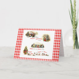 レトロ1940年代クリスマス シーズンカード