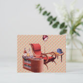 レトロ1940sカクテルパーティー 招待状 (スタンド正面)