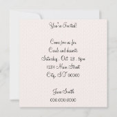 レトロ1940sカードパーティー 招待状 (裏面)