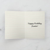 レトロ1940sキスをするカップル カード (内部)