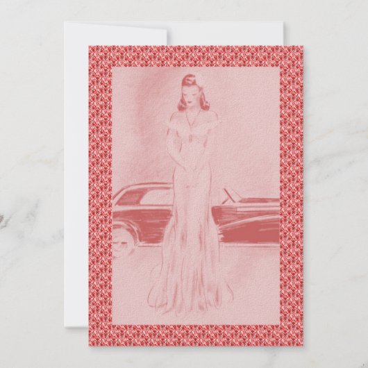 レトロ1940sディナー&踊り 招待状 (正面)